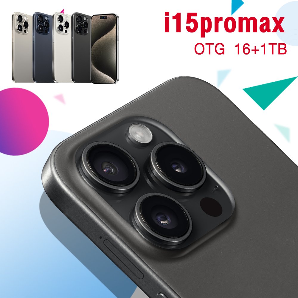 New Hot Selling New Phone 15 Pro Max 6.8 Inch 16GB+1TB 48MP+108MP Big Screen Cellphone Smartphone 5G Mobile Cell Phone